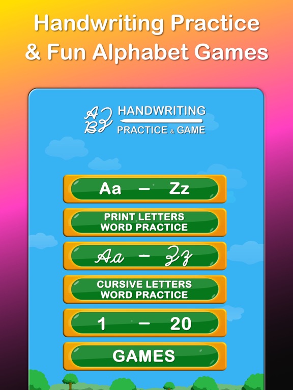 ABC Alphabet Writing Worksheet on iPad — screenshot 1