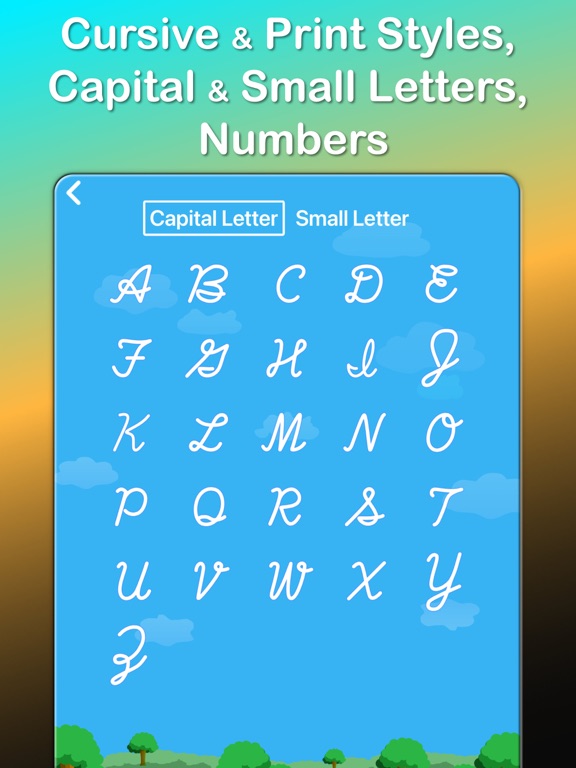 ABC Alphabet Writing Worksheet on iPad — screenshot 2