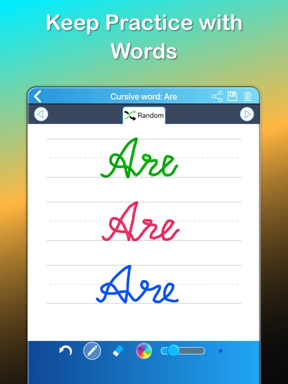 ABC Alphabet Writing Worksheet on iPad — screenshot 9