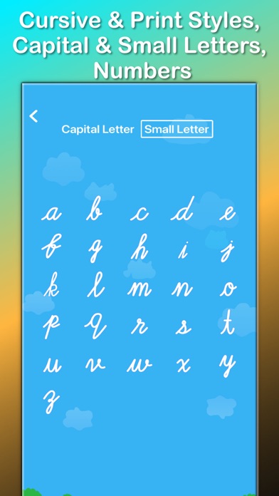 ABC Alphabet Writing Worksheet on iPhone — screenshot 2