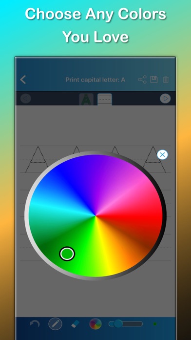 ABC Alphabet Writing Worksheet on iPhone — screenshot 5