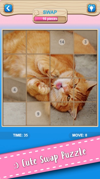 Cute Kitten Cat Jigsaw Puzzle on iPhone — screenshot 5