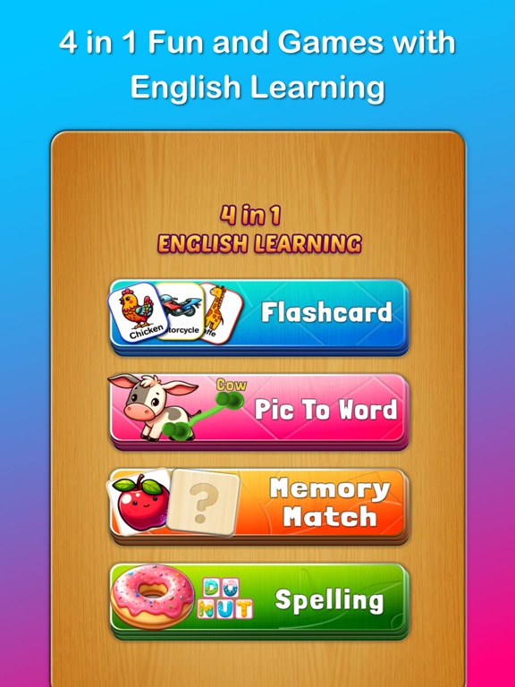 Flashcard English Educational on iPad — screenshot 6