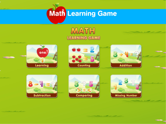 Math Learning Numbers Game on iPad — screenshot 1
